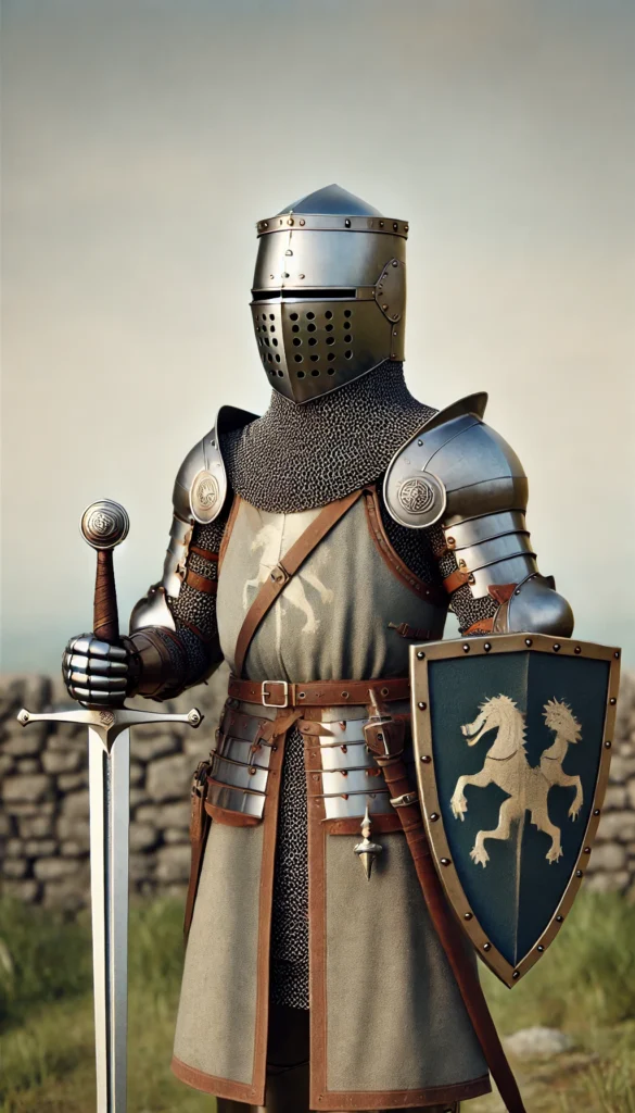 Caballero medieval para niños de primaria