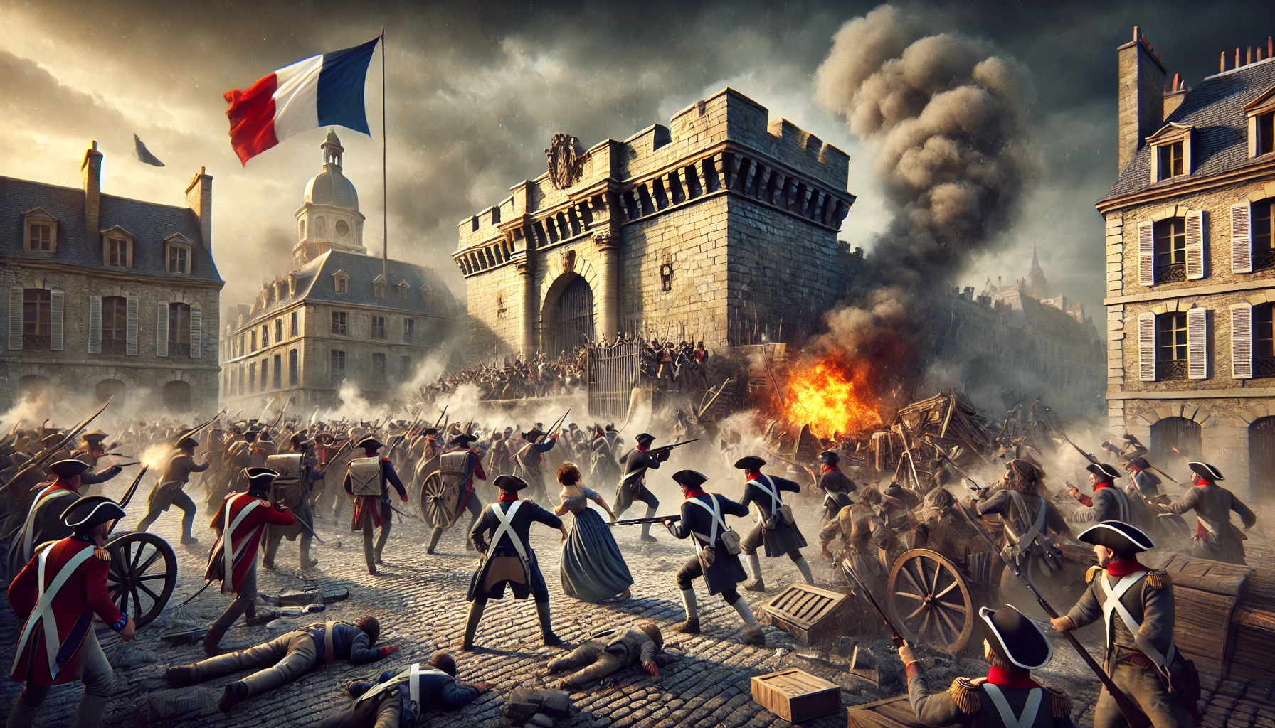 La toma de bastilla en la revolución francesa para niños de primaria