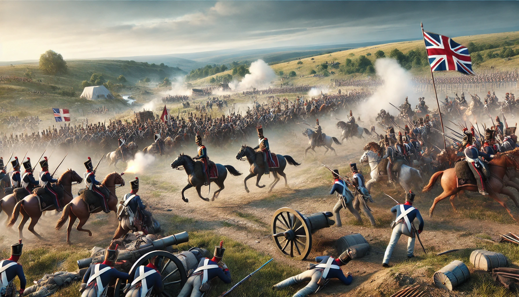 La batalla de waterloo en las guerras napoleónicas
