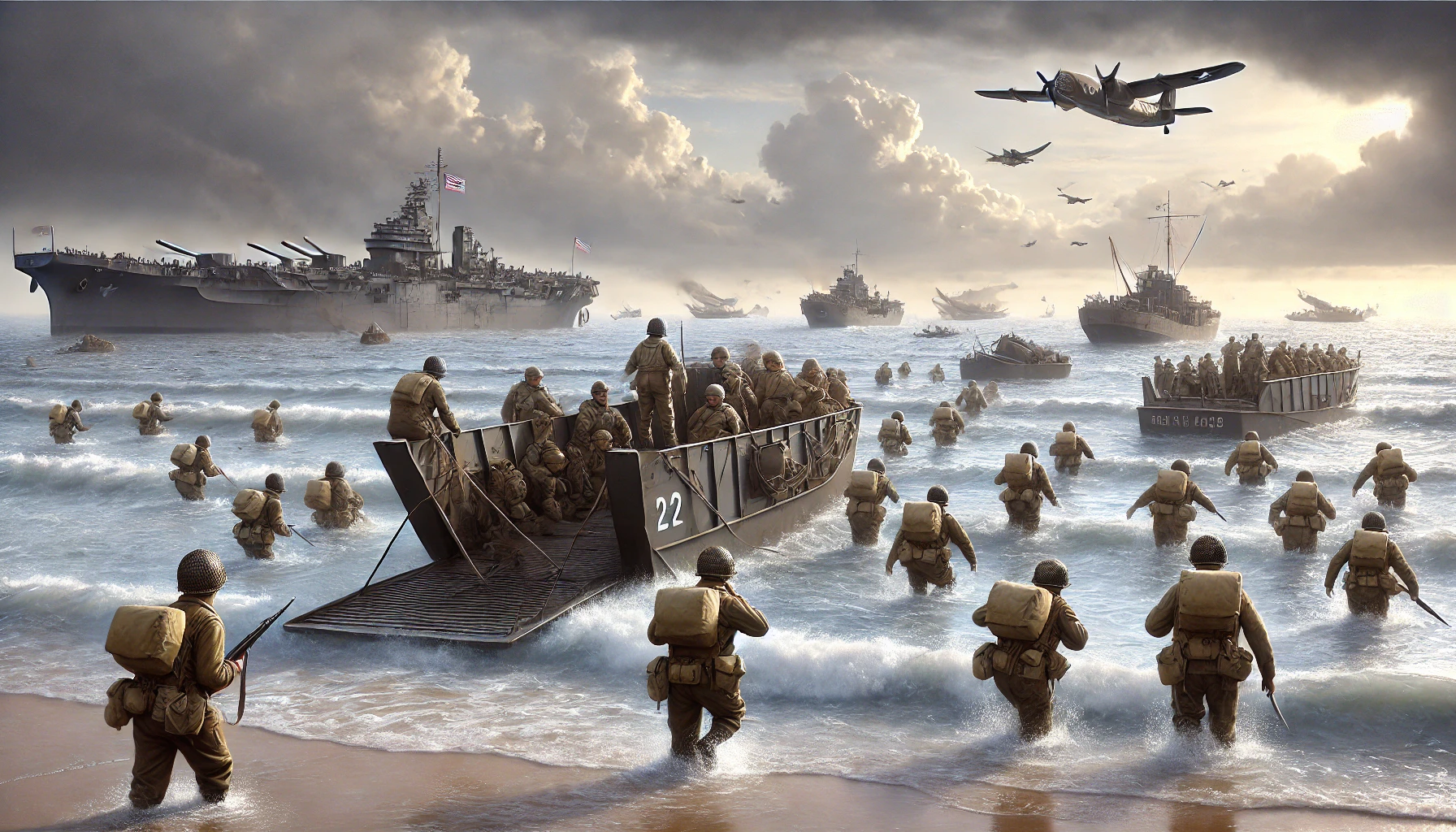 Desembarco de Normandía en la Segunda guerra mundial con ejemplos e imágenes