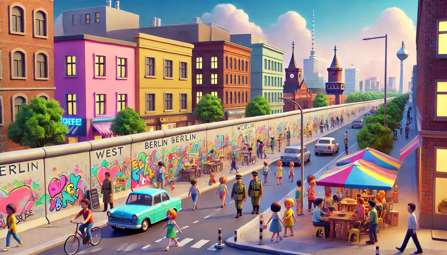 La vida tras el muro de berlín para niños de primaria