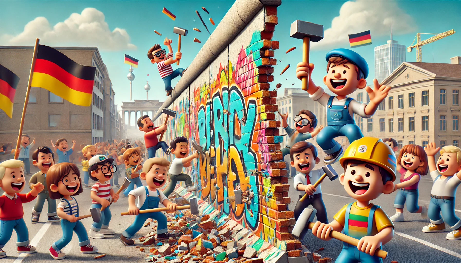 Caída del muro de berlín para niños de primaria