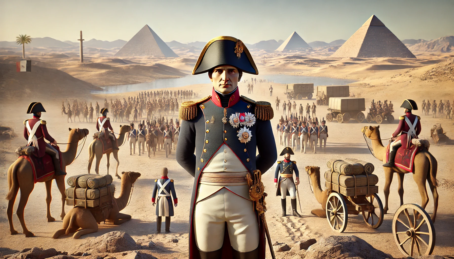 Napoleón en egipto para niños