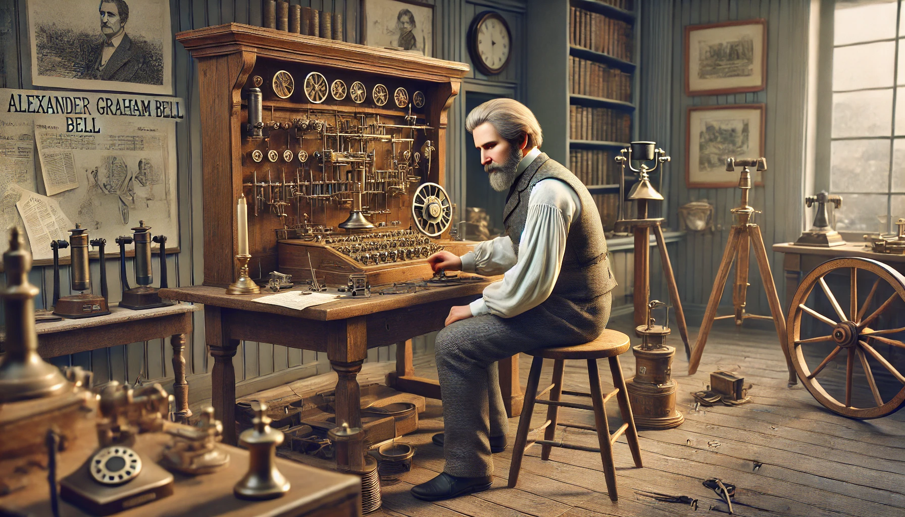 una imagen de alexander graham bell
