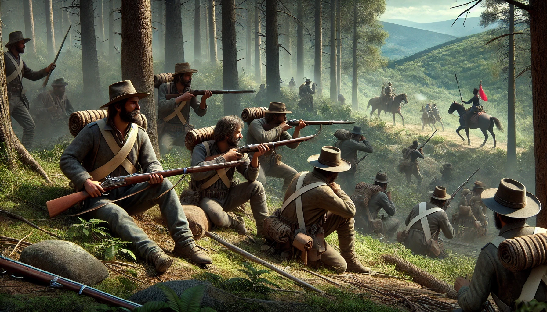 Guerrilleros españoles durante la guerra de la independencia española