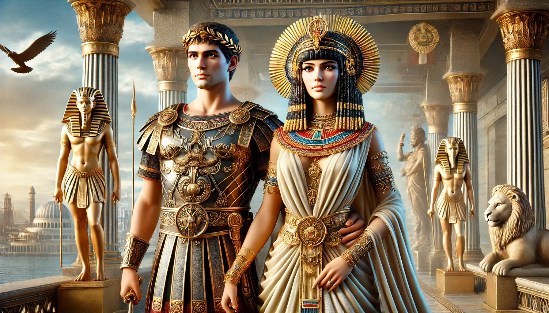 Marco Antonio y cleopatra para niños