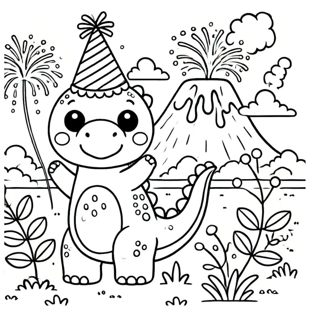 Colorear Trex para niños de primaria