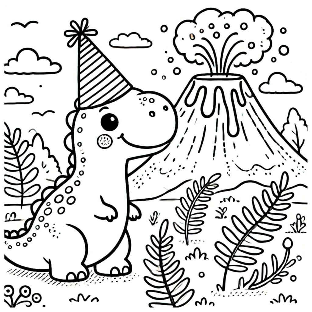 Colorear dinosaurios para niños