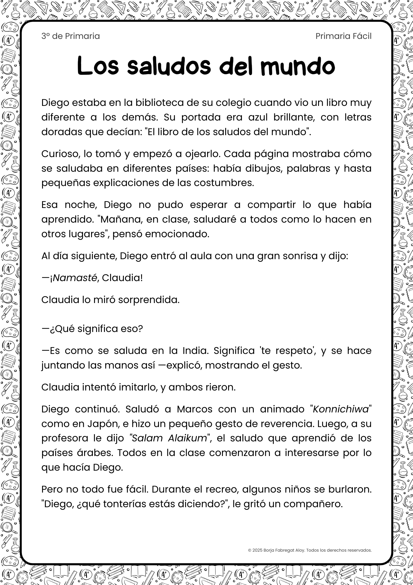 comprension lectora 3 primaria pdf