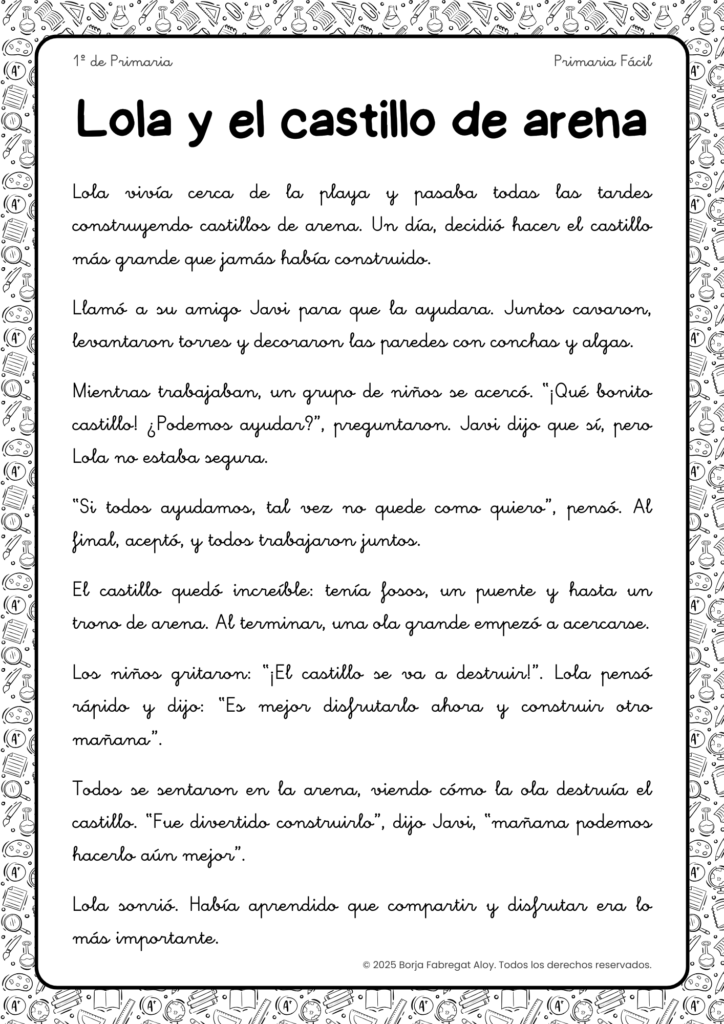 actividad de comprension lectora
