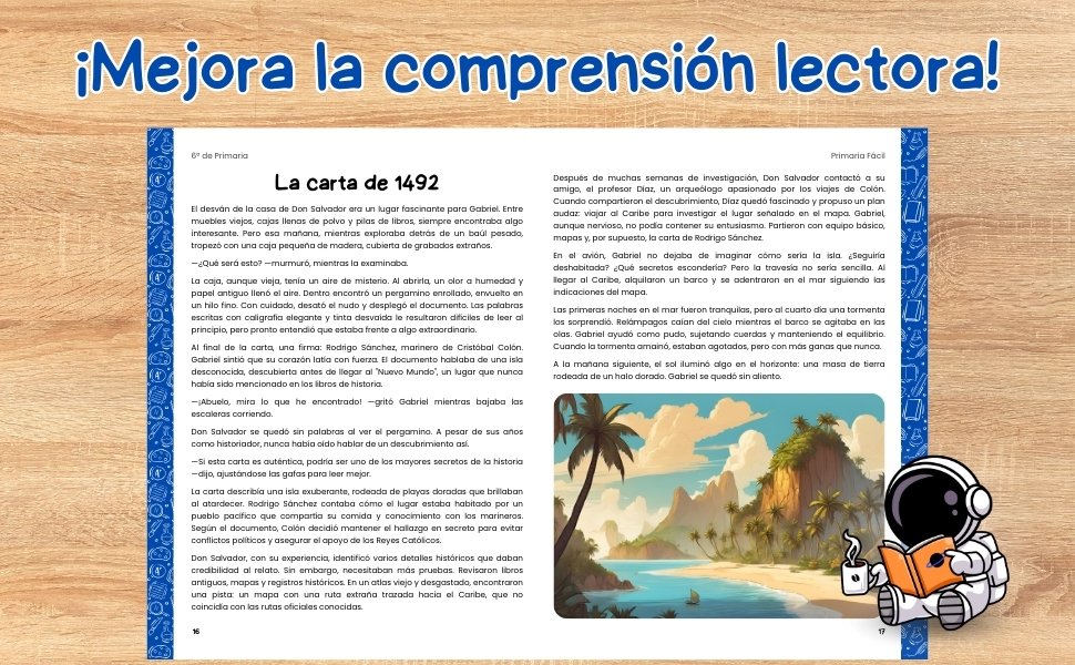 Libro de Comprensión Lectora para 6º de Primaria