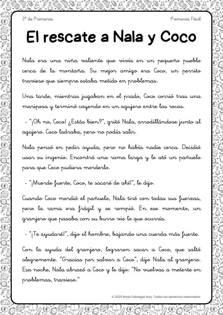 actividad comprension lectora