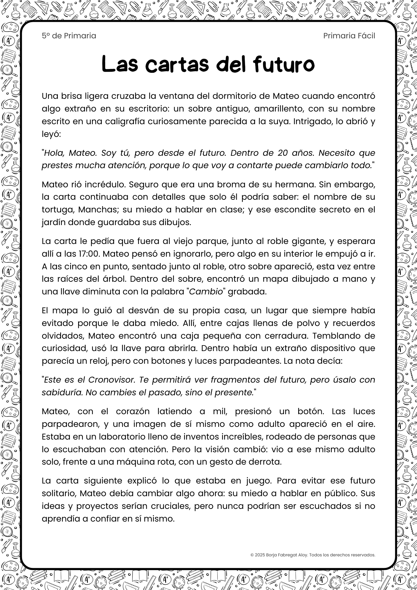 ecturas comprensivas 5 primaria pdf