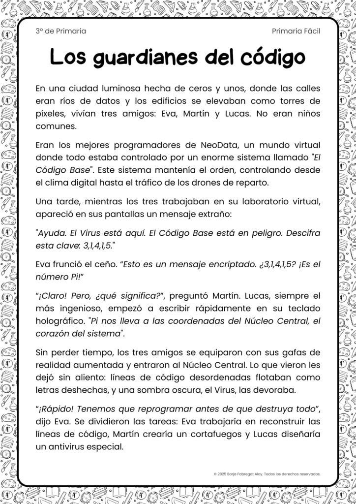 ejercicios comprension lectora 3 primaria
