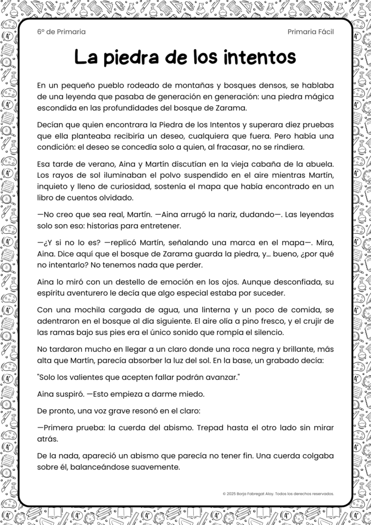ejercicios de comprensión lectora
