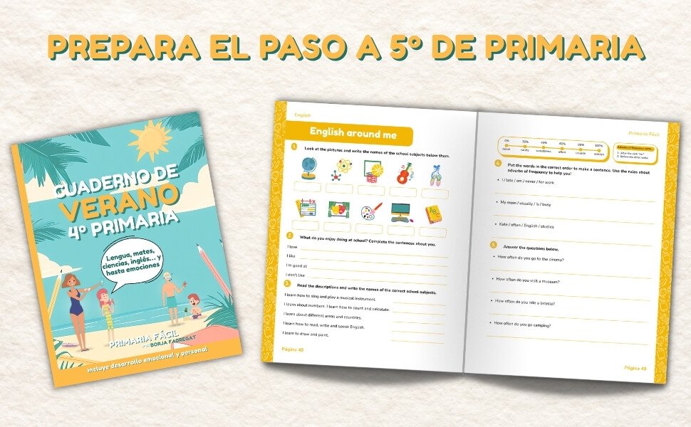 cuaderno de verano 4 primaria
