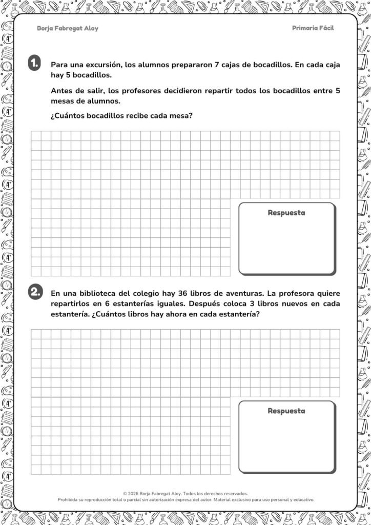 matematicas 4 de primaria problemas