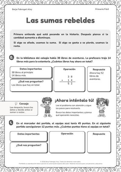 problemas matemáticas 2 primaria pdf