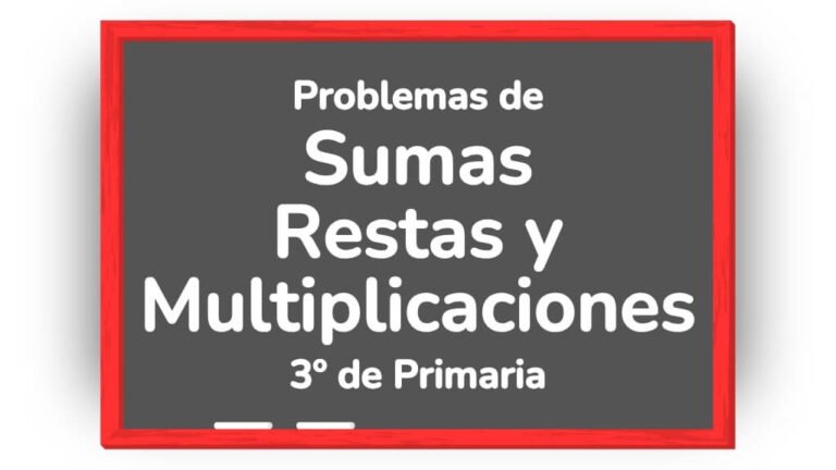 problemas de sumas, restas y multiplicaciones 3 primaria